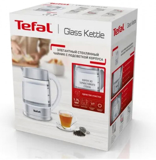 Чайник стеклянный Tefal KI772138
