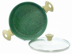 Сотейник «Malachite» со стеклянной крышкой - Фото 2