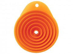 Воронка складная пластмассовая (диаметр 13 см), цвет оранжевый - Фото 1