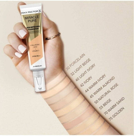 Тональная основа «Miracle» SPF 30, оттенок 35 Pearl beige