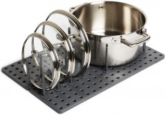 Органайзер для посуды и и кухонных принадлежностей «Peggy», серый - Фото 3