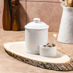 Банка для сыпучих продуктов с ложкой «Розы» - Фото 6