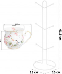 Набор кружек на подставке «Певчие птички» - Фото 1