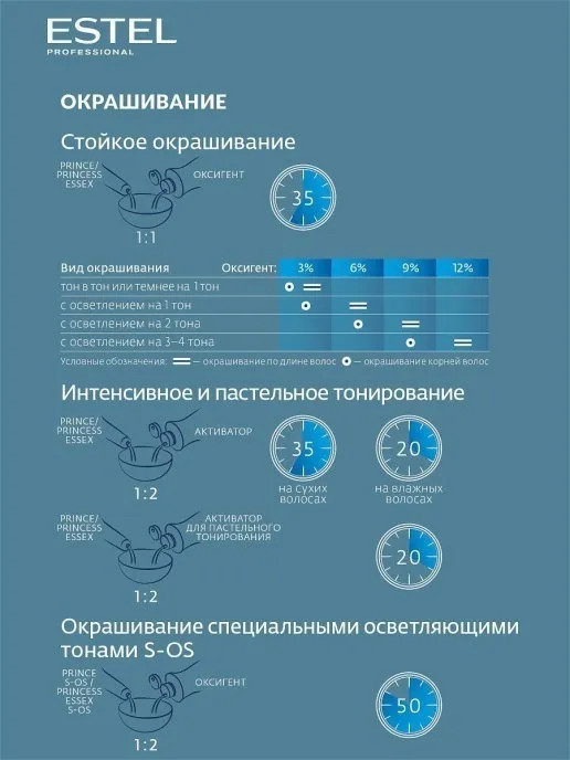 Крем-краска для волос, оттенок 8/00 Светло-русый для седины — Princess ...