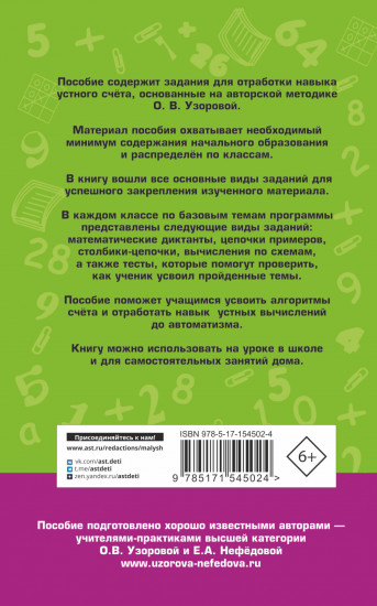 Математические диктанты. Начальная школа