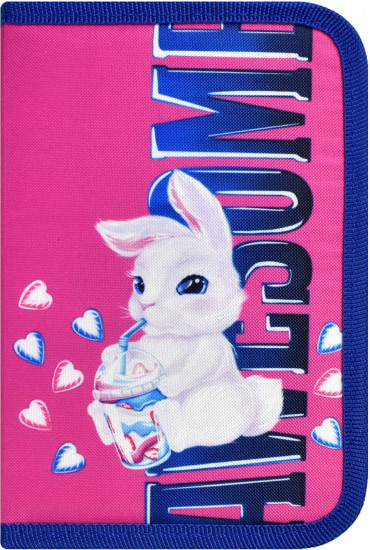Пенал школьный «Клубничный зайка»