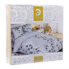Комплект постельного белья «Черничные ночи» (2-спальный, поплин, 2 наволочки 70х70) - Фото 1