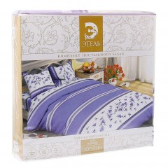 Комплект постельного белья «Лавандовый мотив» (1,5-спальный, поплин, 2 наволочки 70х70) - Фото 1