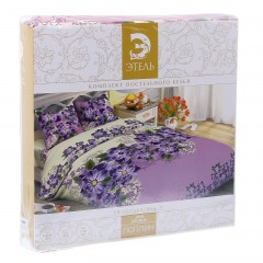 Комплект постельного белья «Незабудка» (1,5-спальный, поплин, 2 наволочки 70х70) - Фото 1