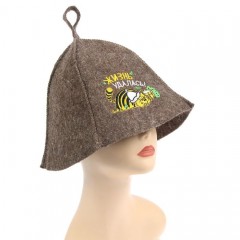 Шапка банная с вышивкой «Жизнь Удалась!» - Фото 1