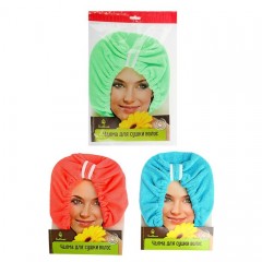 Чалма для сушки волос, цвет в ассортименте - Фото 1