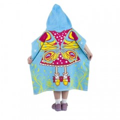 Детское пончо «Маленькая фея» (хлопок, размер 60х120 см) - Фото 2