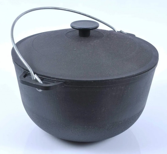 Казан походный с крышкой