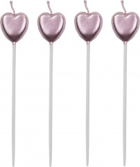 Набор свечей для торта «Сердца на длинных пиках» - Фото 3