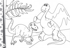 Раскраска «Динозаврлармен серуендеу. Прогулка с динозаврами» - Фото 4