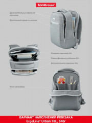 Рюкзак ученический «ErgoLine Urban» - Фото 8