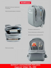 Рюкзак ученический «ErgoLine Urban» - Фото 8