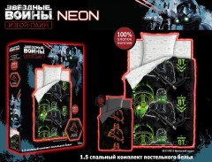 Комплект постельного белья «Имперский солдат» Изгой Neon (арт. 8832, 1,5-спальный, поплин, 1 наволочка 70х70) - Фото 1