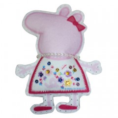 Шьем игрушку из фетра «Пеппа-модница» - Фото 1