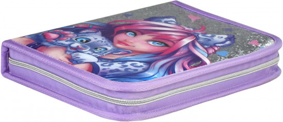 Пенал-органайзер «Девушка с барсом»