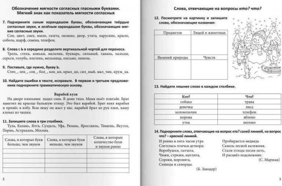 Тренажёр по русскому языку. 1-2 класс