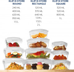 Набор контейнеров пищевых с крышками «Klip n Store» - Фото 20