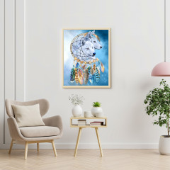 Картина по номерам «Два белых волка» - Фото 2