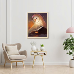 Картина по номерам «Ночная сова сипуха» - Фото 2