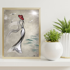 Картина по номерам «Леди на берегу моря» - Фото 1