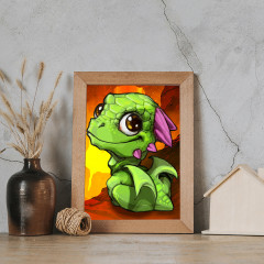 Картина по номерам «Маленький дракончик» - Фото 1