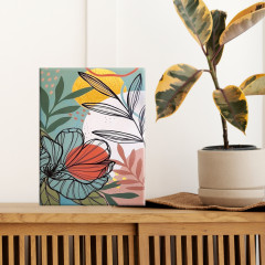 Картина по номерам с поталью «Цветы и листья» - Фото 2