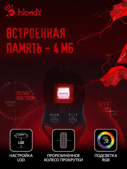 Мышь игровая A4Tech Bloody W60-Max