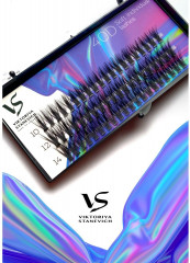 Пучки для наращивания ресниц, изгиб J 40D, 10, 12, 14 мм - Фото 3