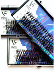 Пучки для наращивания ресниц, изгиб J 40D, 10, 12, 14 мм - Фото 4