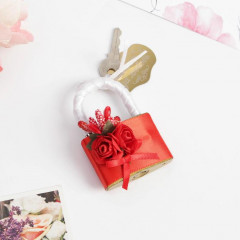 Замок свадебный с ключом «Совет да любовь» - Фото 1