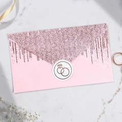 Приглашение на свадьбу с конвертом «Золотой дождь» - Фото 8