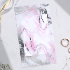 Приглашение на свадьбу с конвертом «Мрамор» - Фото 2