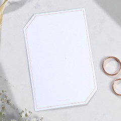 Приглашение на свадьбу с конвертом «Мрамор» - Фото 4