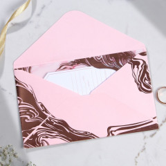 Приглашение на свадьбу с конвертом «Мрамор» - Фото 6