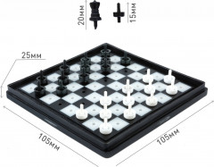 Игра настольная «Шашки, шахматы» - Фото 1