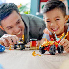 Конструктор Ninjago 71789 Машина Кая и мотоцикл Раса. Kai and Ras's Car and Bike Battle - Фото 4