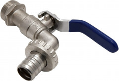 Кран шаровый водоразборный со штуцером - Фото 2