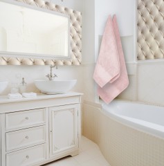 Полотенце махровое с вискозным бордюром «Cozy home» (бамбук, 50x100) - Фото 1