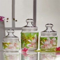 Набор банок для сыпучих продуктов  Carine Freesia (3 шт) - Фото 1