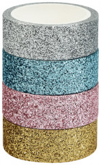 Набор клейких декоративных лент «Glitter» - Фото 2