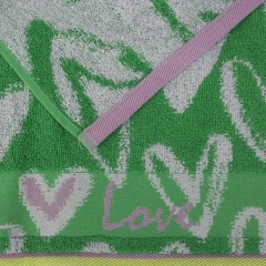 Полотенце махровое пестротканое «Heart Print» - Фото 1