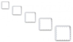 Формочки для печенья в виде квадратов «Pavo» (5 шт) - Фото 2