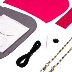 Набор для шитья сумочки из фетра «Мишка» - Фото 6