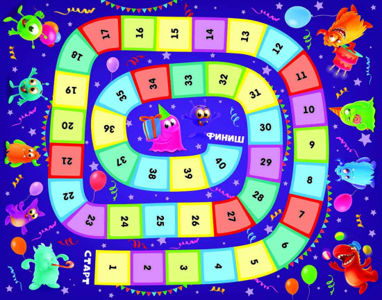 Игра настольная 4 в 1 «Весёлые ходилки»