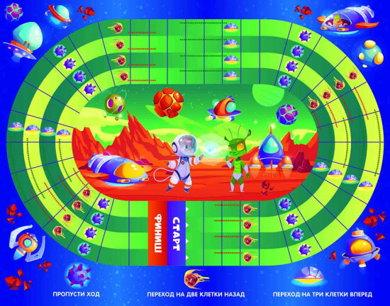Игра настольная 4 в 1 «Весёлые ходилки»